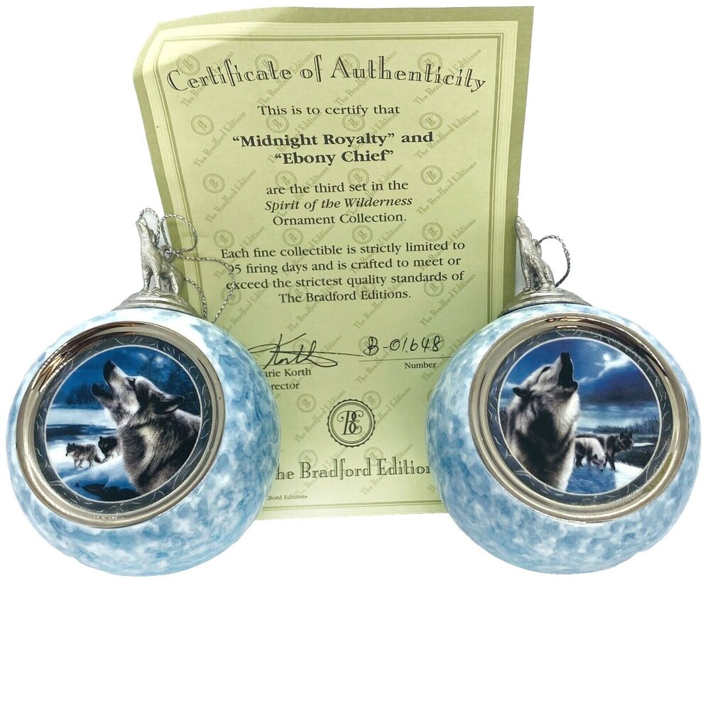 Vintage Bradford Midnight Royalty & Ebony Chief Christmas Ornament  Decoration
